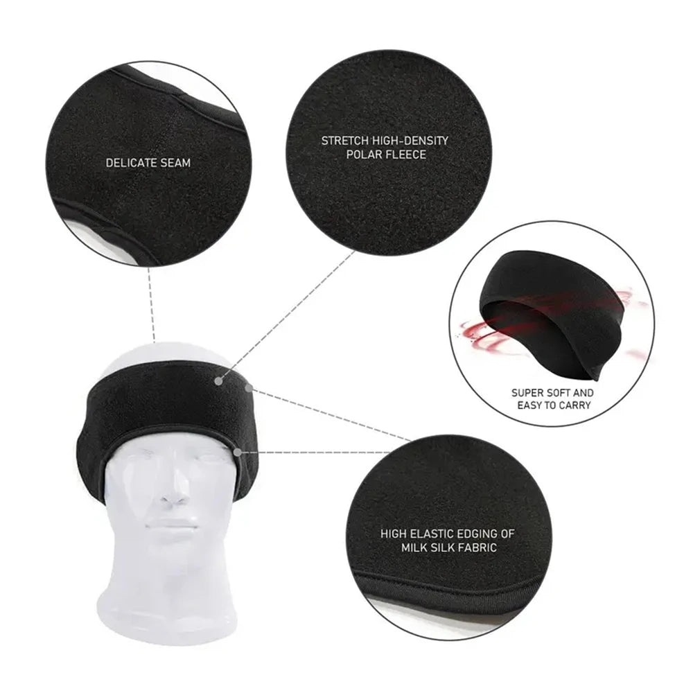 Winter Warmer Headband Breathable Windproof Sweatband Fleece Ear Cover Warmer Outdoor