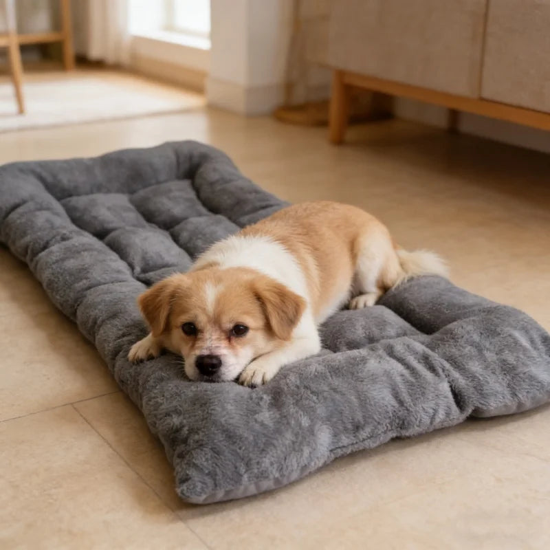 Extra Large Plush Dog Bed Sofa Thickened Super Soft Polyester Pet
