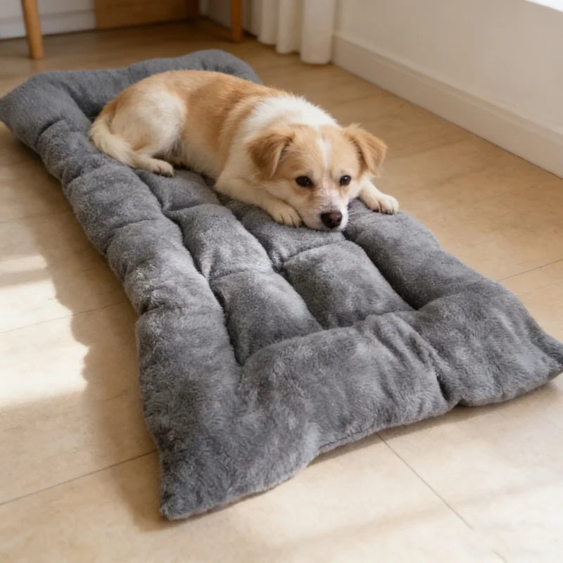 Extra Large Plush Dog Bed Sofa Thickened Super Soft Polyester Pet