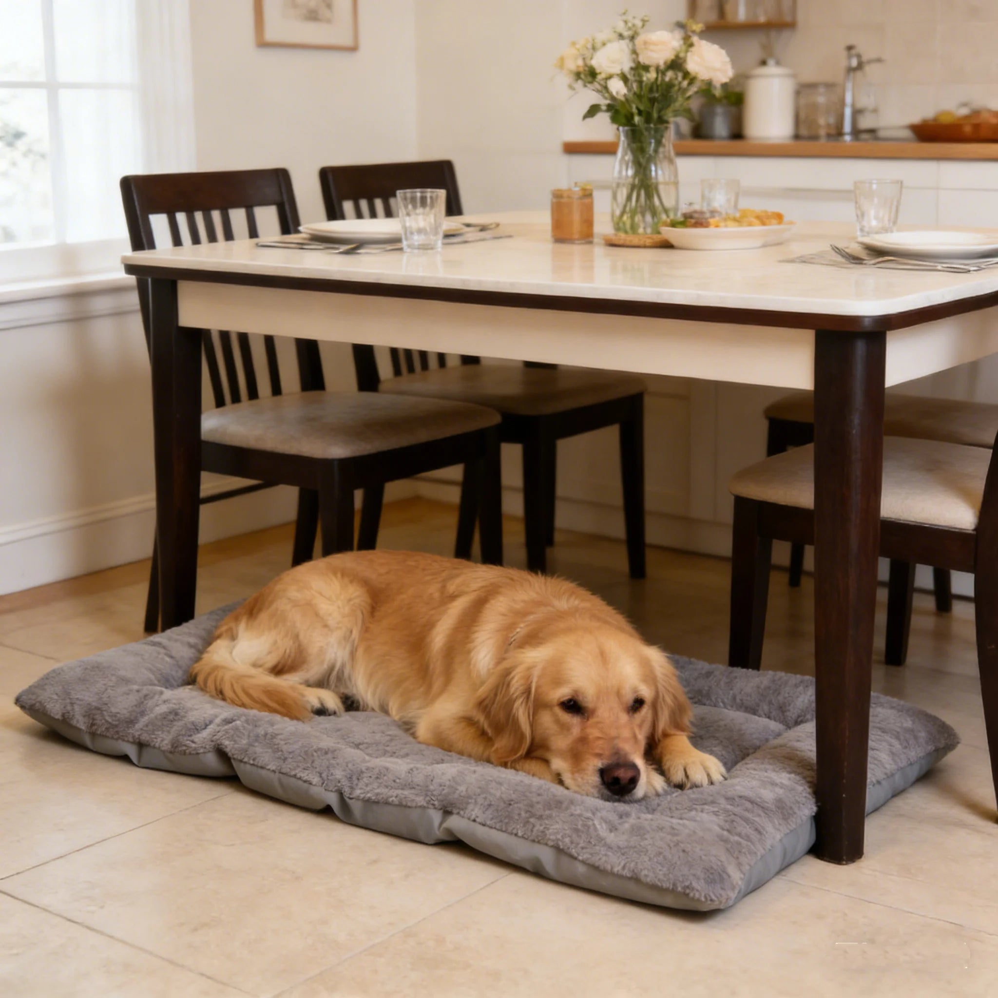 Extra Large Plush Dog Bed Sofa Thickened Super Soft Polyester Pet